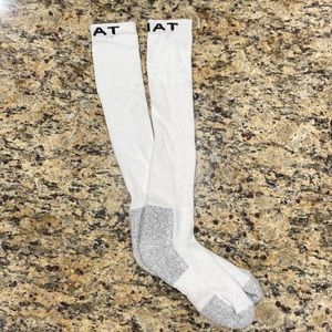 Mens White Ariat Socks set of 5